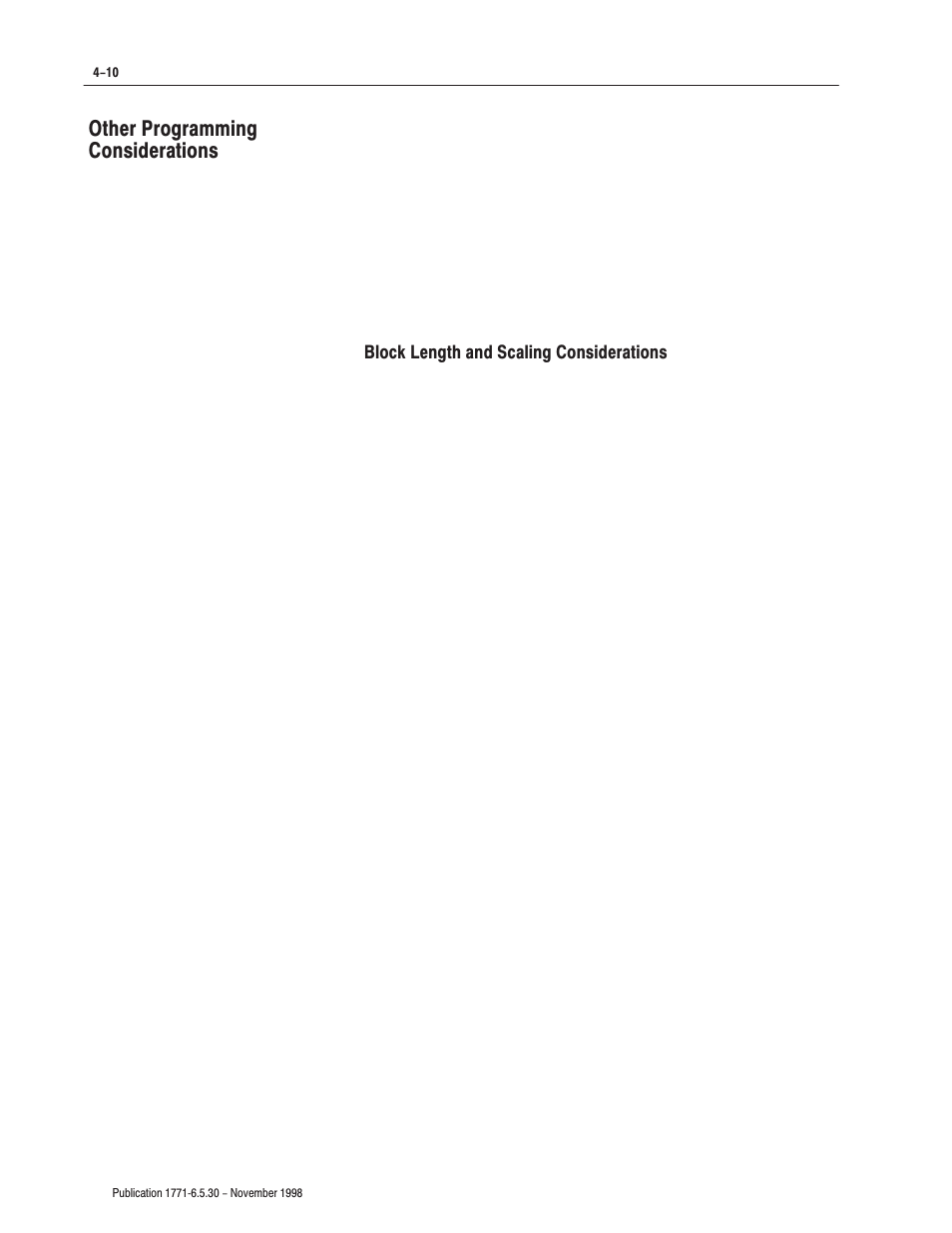 Other programming considerations | Rockwell Automation 1771-OFE/B Analog Output Module User Manual User Manual | Page 46 / 84