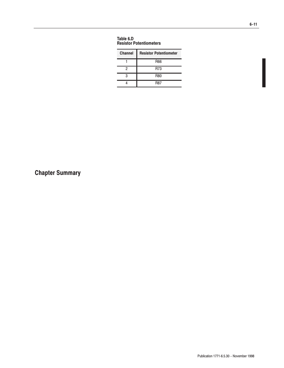 Chapter summary | Rockwell Automation 1771-OFE/B Analog Output Module User Manual User Manual | Page 63 / 84