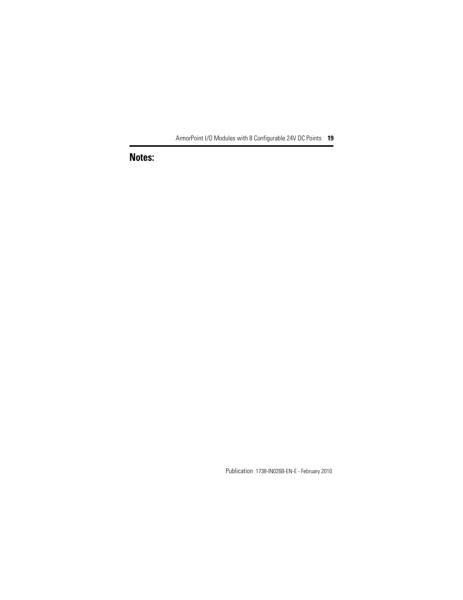 Rockwell Automation 1738-8CFGM23 ArmorPoint Module with Configurable 24V DC Points User Manual | Page 19 / 20