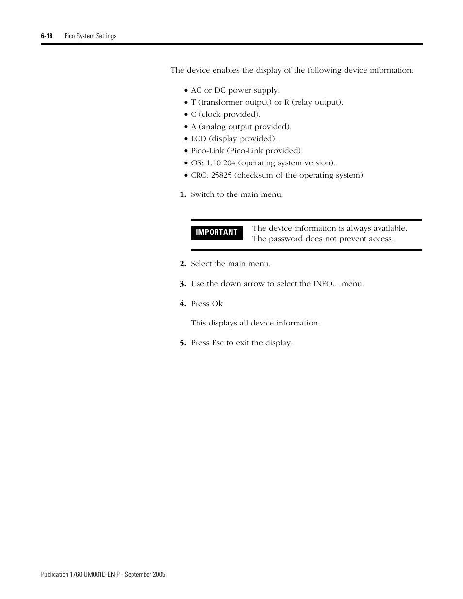 Rockwell Automation 1760-xxxx Pico Controller User Manual User Manual | Page 150 / 218