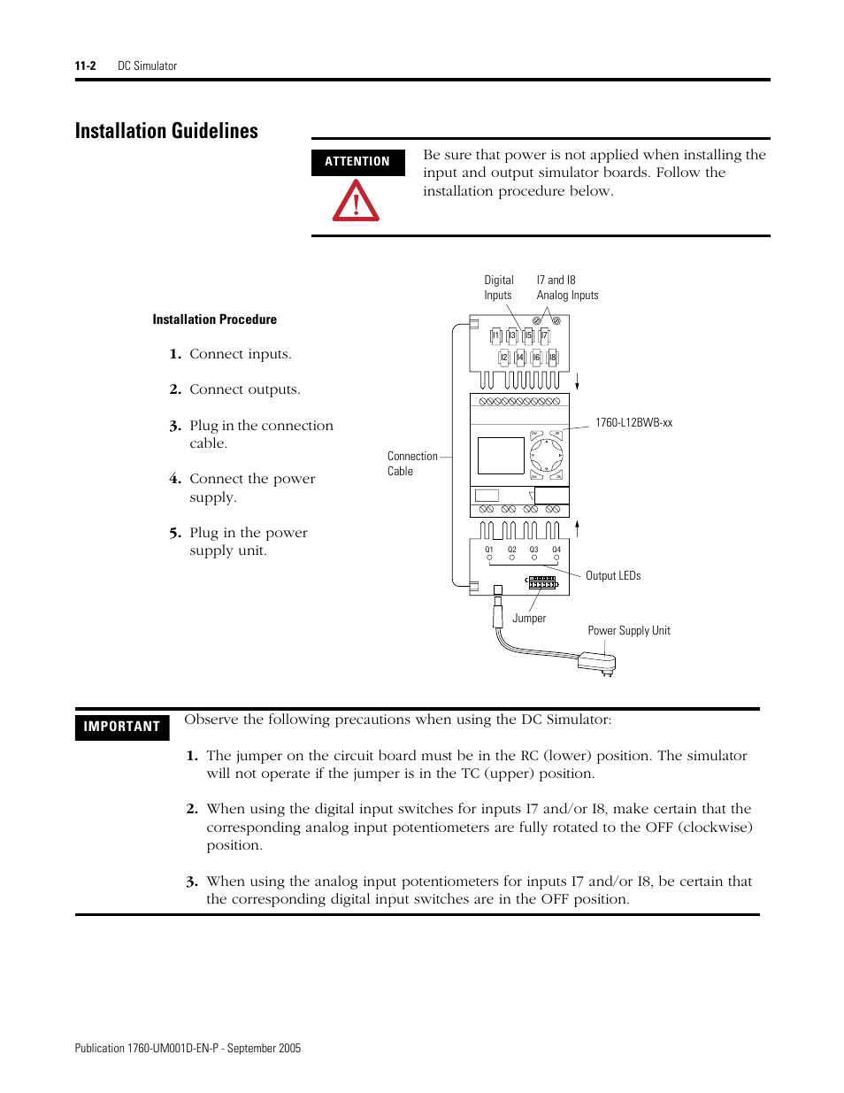 Installation guidelines, Installation guidelines -2 | Rockwell Automation 1760-xxxx Pico Controller User Manual User Manual | Page 190 / 218