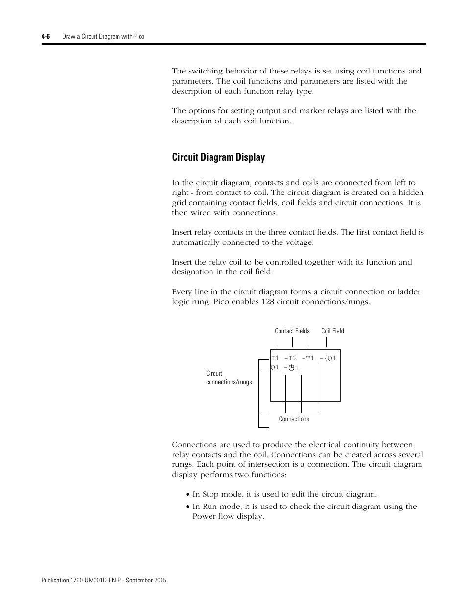 Circuit diagram display | Rockwell Automation 1760-xxxx Pico Controller User Manual User Manual | Page 66 / 218