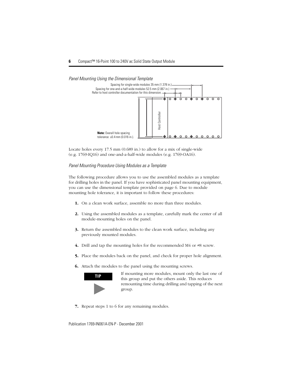 Rockwell Automation 1769-OA16 Compact 16-Point 100 to 240V ac Output Module User Manual | Page 6 / 20