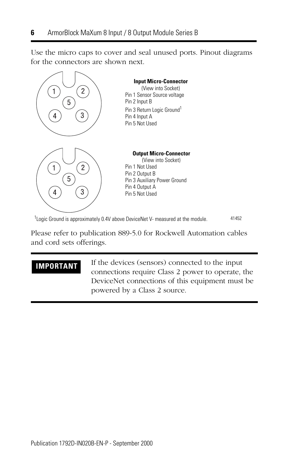 Rockwell Automation 1792D-8BVT8D ArmorBlock MaXum 8 Input/8 Output Module Series B User Manual | Page 6 / 16