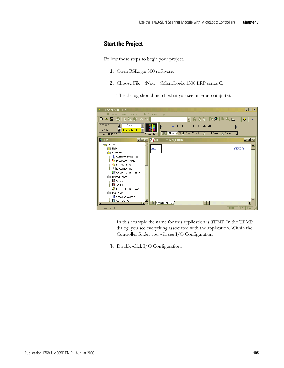 Start the project | Rockwell Automation 1769-SDN Compact I/O DeviceNet Scanner Module User Manual User Manual | Page 105 / 156