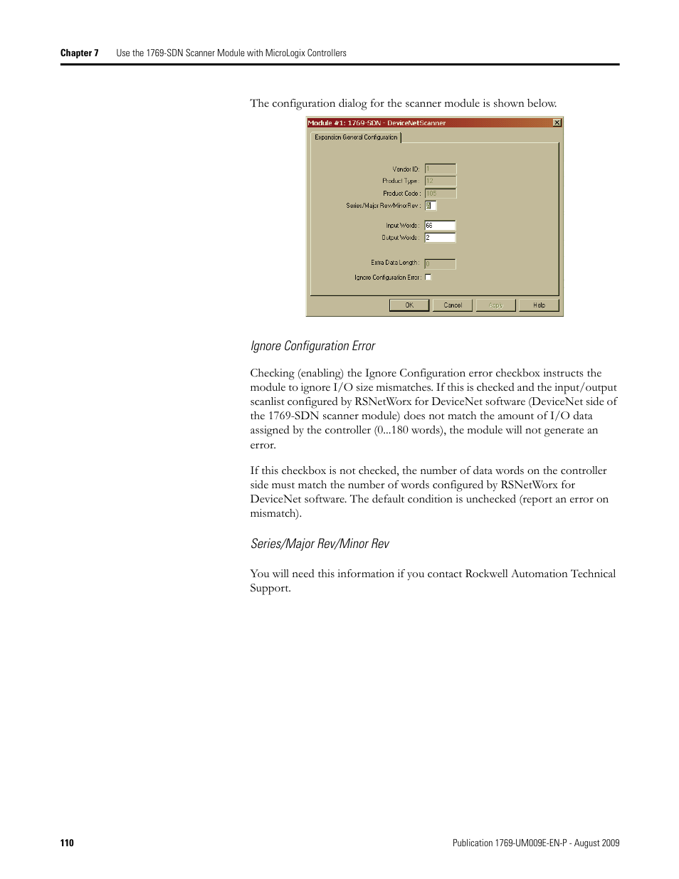 Rockwell Automation 1769-SDN Compact I/O DeviceNet Scanner Module User Manual User Manual | Page 110 / 156