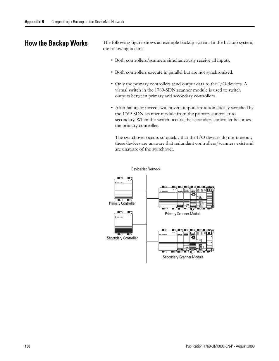 How the backup works | Rockwell Automation 1769-SDN Compact I/O DeviceNet Scanner Module User Manual User Manual | Page 130 / 156