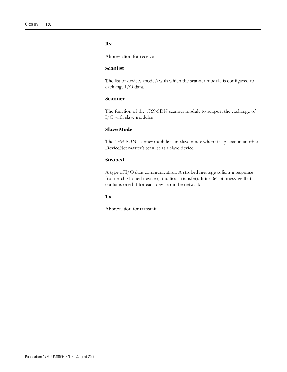 Rockwell Automation 1769-SDN Compact I/O DeviceNet Scanner Module User Manual User Manual | Page 150 / 156