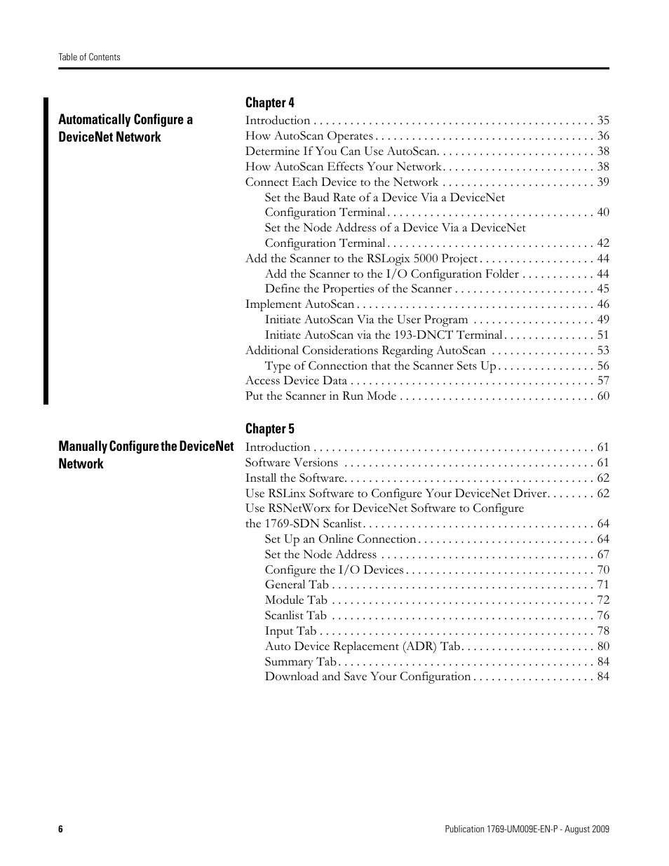 Rockwell Automation 1769-SDN Compact I/O DeviceNet Scanner Module User Manual User Manual | Page 6 / 156