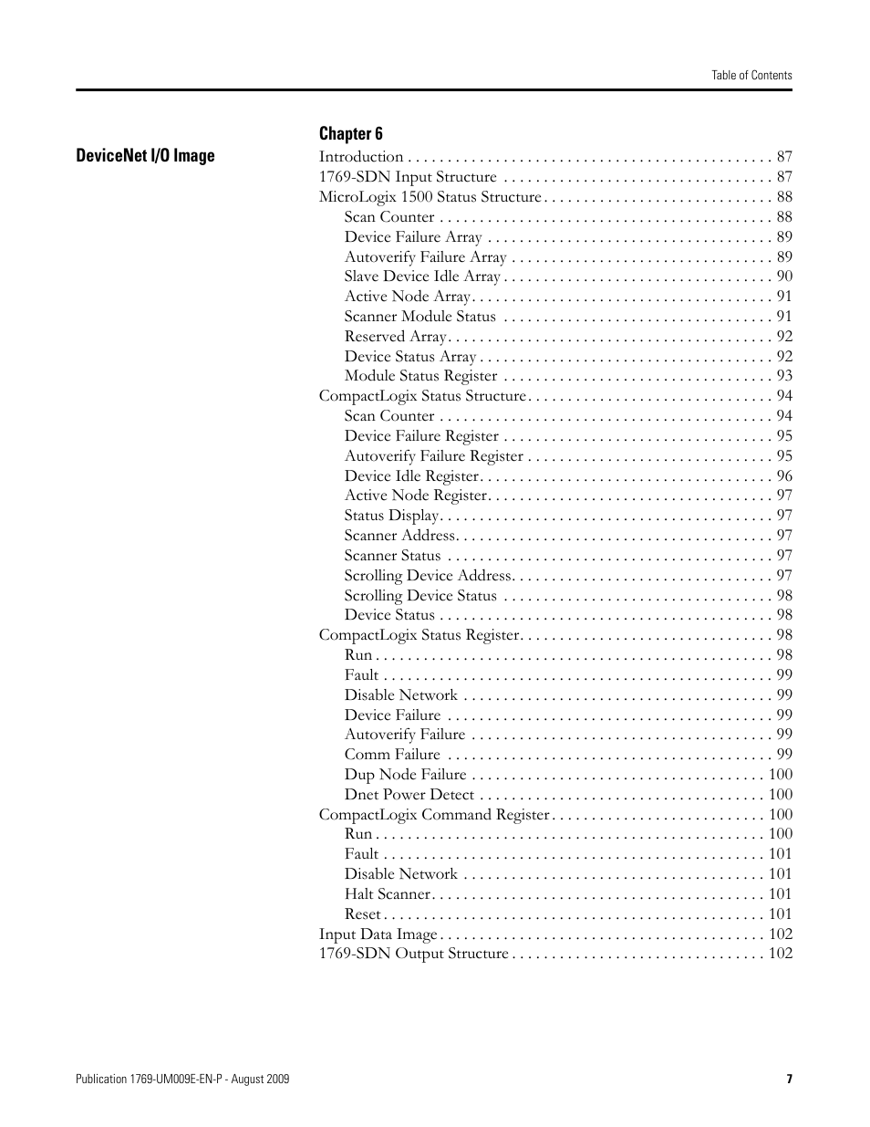 Rockwell Automation 1769-SDN Compact I/O DeviceNet Scanner Module User Manual User Manual | Page 7 / 156