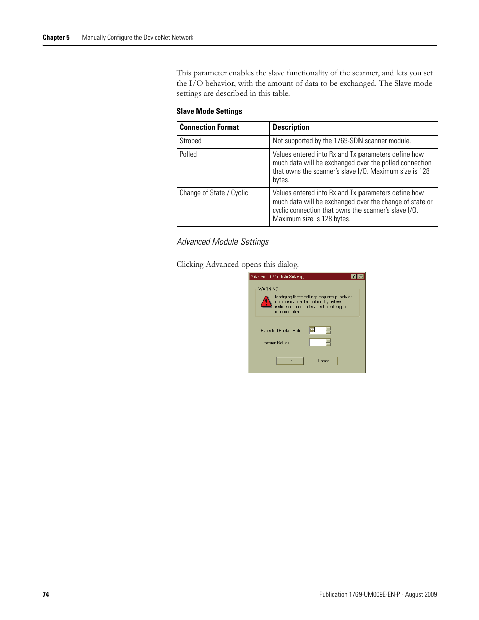 Rockwell Automation 1769-SDN Compact I/O DeviceNet Scanner Module User Manual User Manual | Page 74 / 156