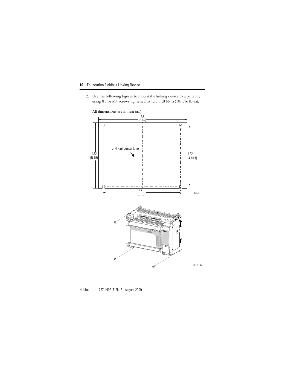 Rockwell Automation 1757-FFLD4 Foundation Fieldbus Linking Device Installation Instructions User Manual | Page 10 / 28