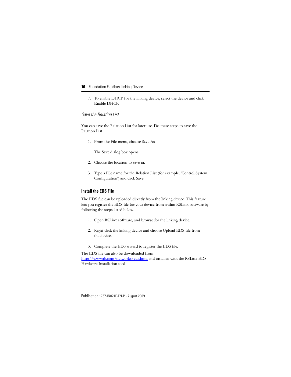 Rockwell Automation 1757-FFLD4 Foundation Fieldbus Linking Device Installation Instructions User Manual | Page 16 / 28