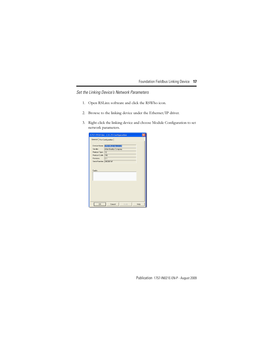 Rockwell Automation 1757-FFLD4 Foundation Fieldbus Linking Device Installation Instructions User Manual | Page 17 / 28