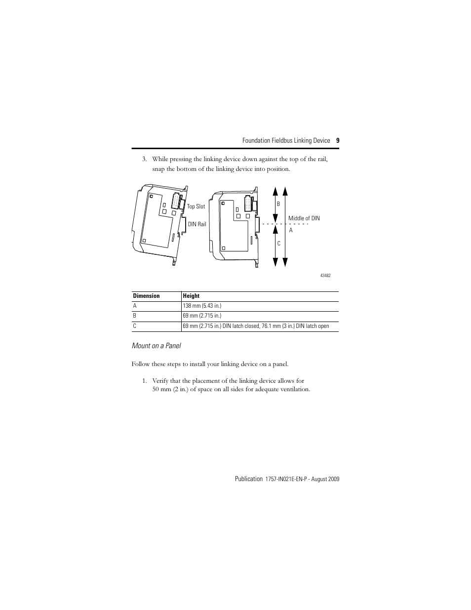 Rockwell Automation 1757-FFLD4 Foundation Fieldbus Linking Device Installation Instructions User Manual | Page 9 / 28