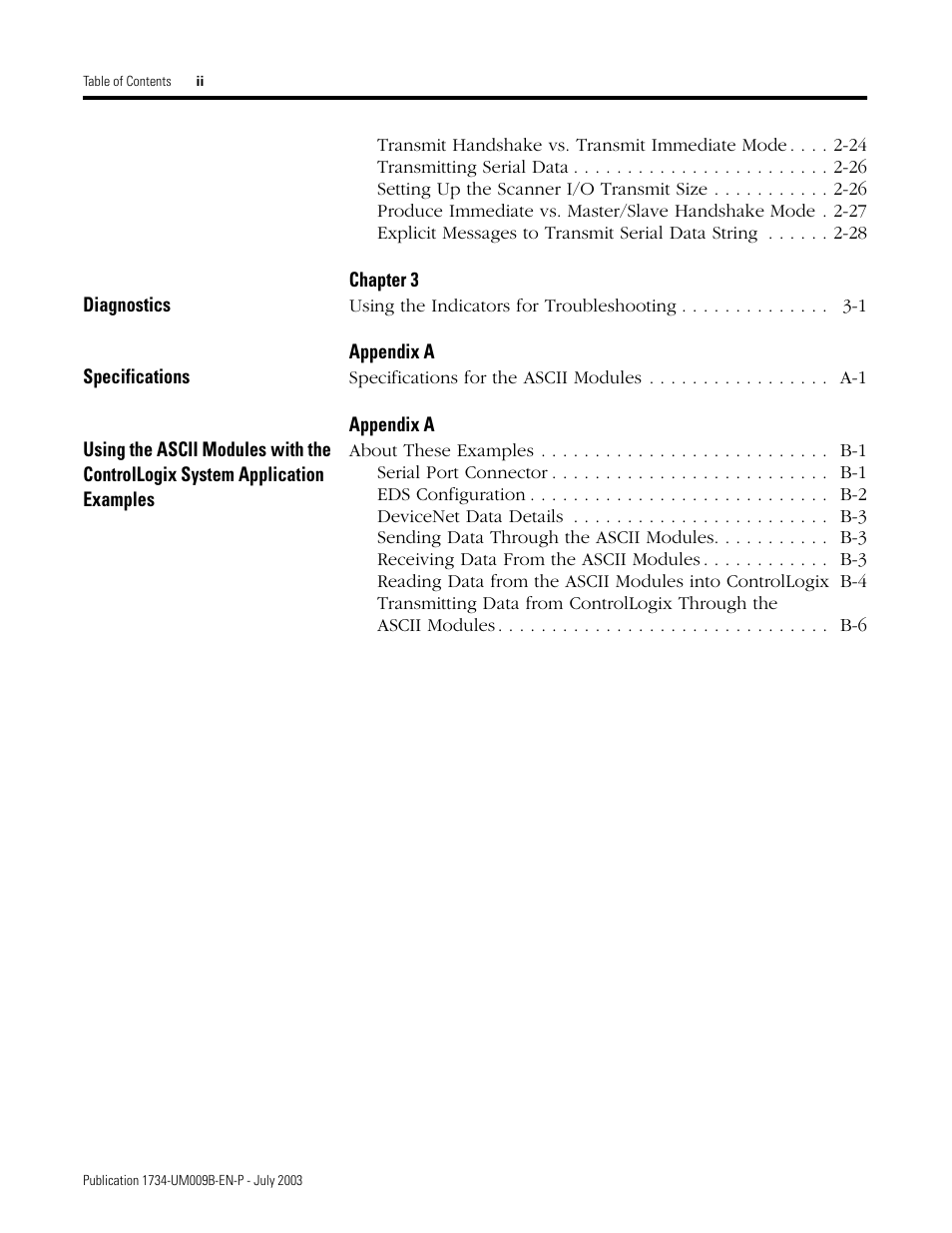 Rockwell Automation 1734-485ASC POINT I/O ASCII User Manual User Manual | Page 10 / 76
