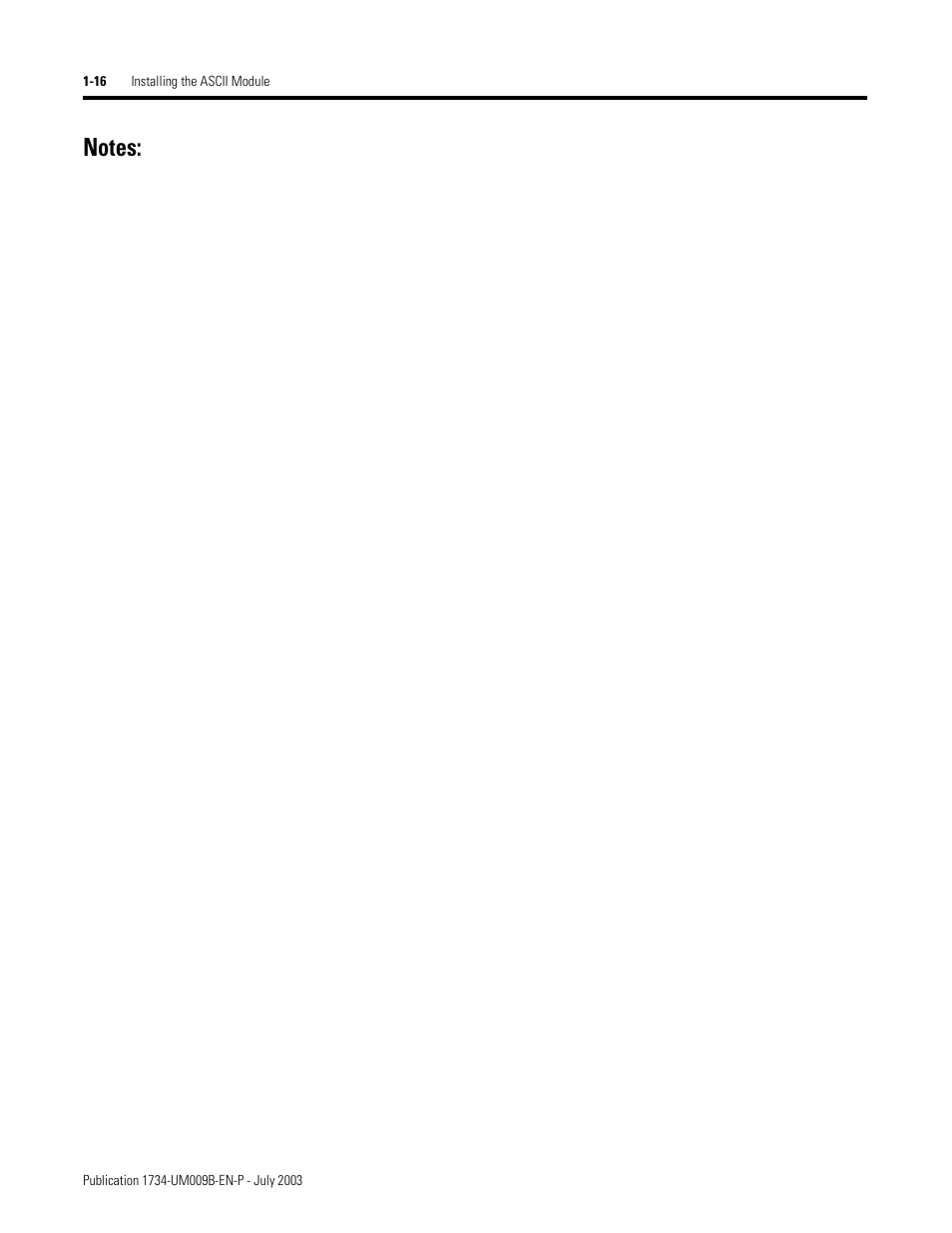 Rockwell Automation 1734-485ASC POINT I/O ASCII User Manual User Manual | Page 26 / 76