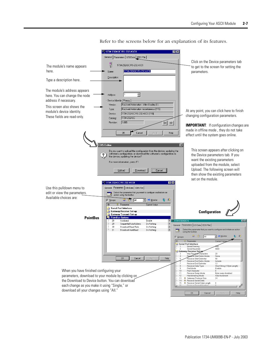 Rockwell Automation 1734-485ASC POINT I/O ASCII User Manual User Manual | Page 33 / 76