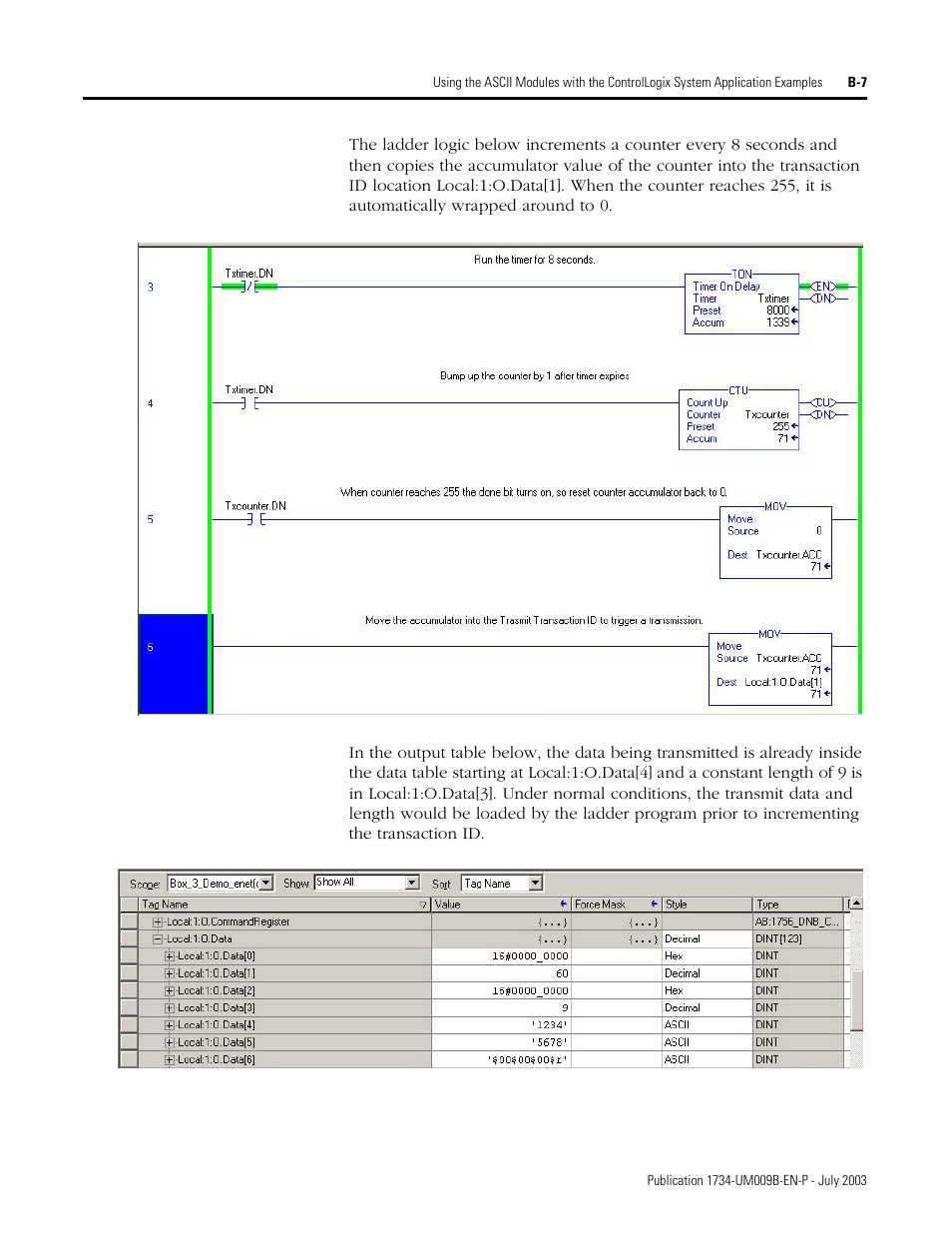 Rockwell Automation 1734-485ASC POINT I/O ASCII User Manual User Manual | Page 67 / 76