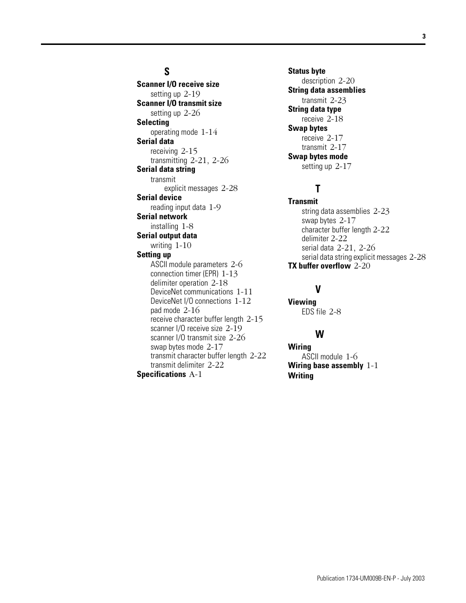 Rockwell Automation 1734-485ASC POINT I/O ASCII User Manual User Manual | Page 71 / 76