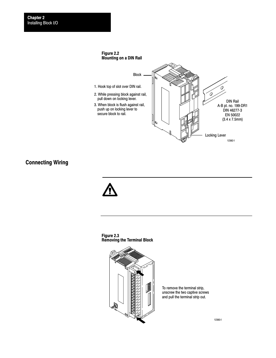 Connecting wiring | Rockwell Automation 1791-XXXX ANALOG BLOCK I/O User Manual | Page 22 / 80