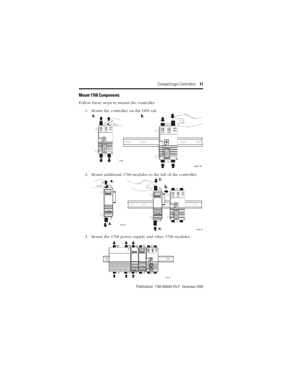 Rockwell Automation 1768-L43_L45_L43S_L45S CompactLogix Controllers Installation Instructions User Manual | Page 11 / 36