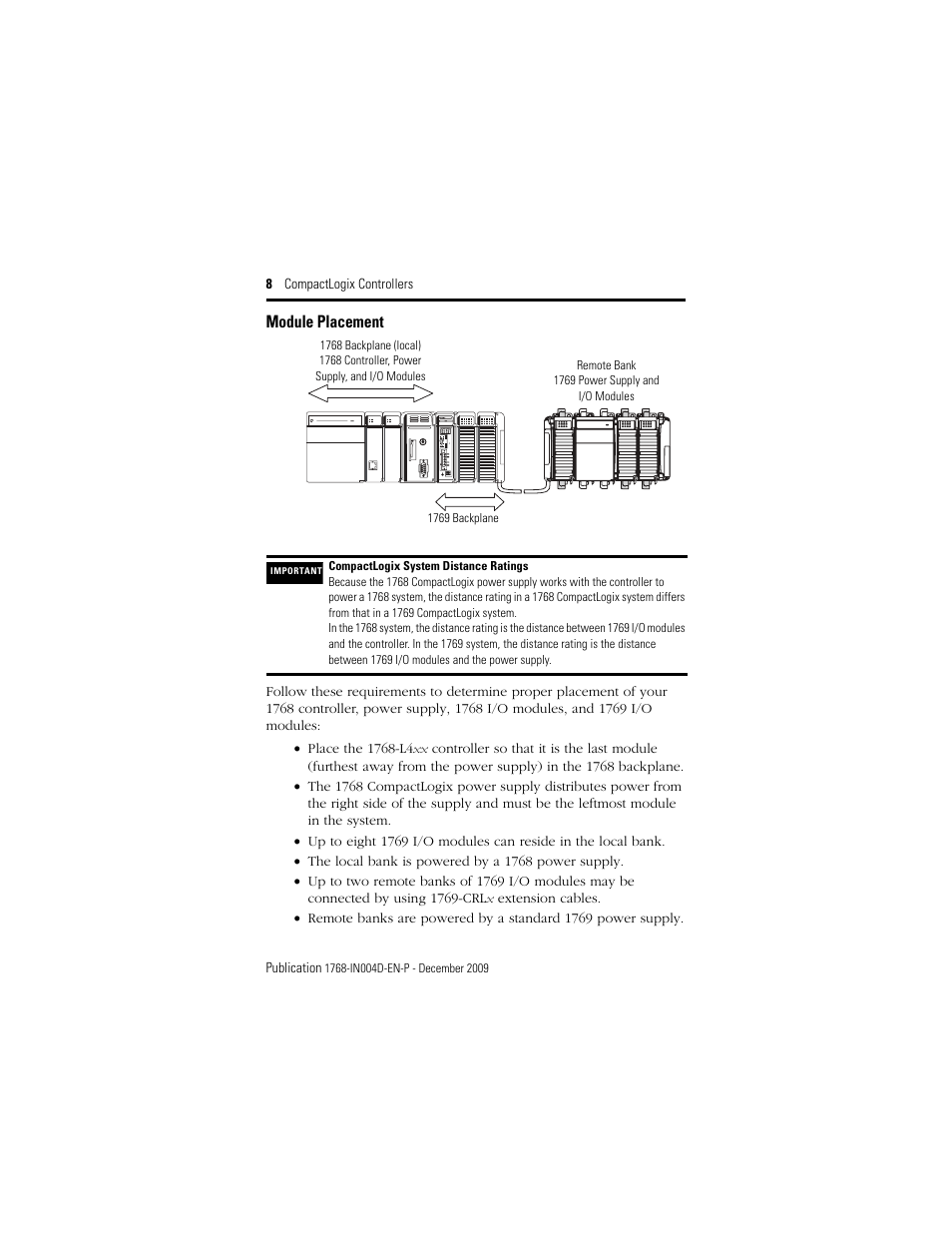 Module placement | Rockwell Automation 1768-L43_L45_L43S_L45S CompactLogix Controllers Installation Instructions User Manual | Page 8 / 36