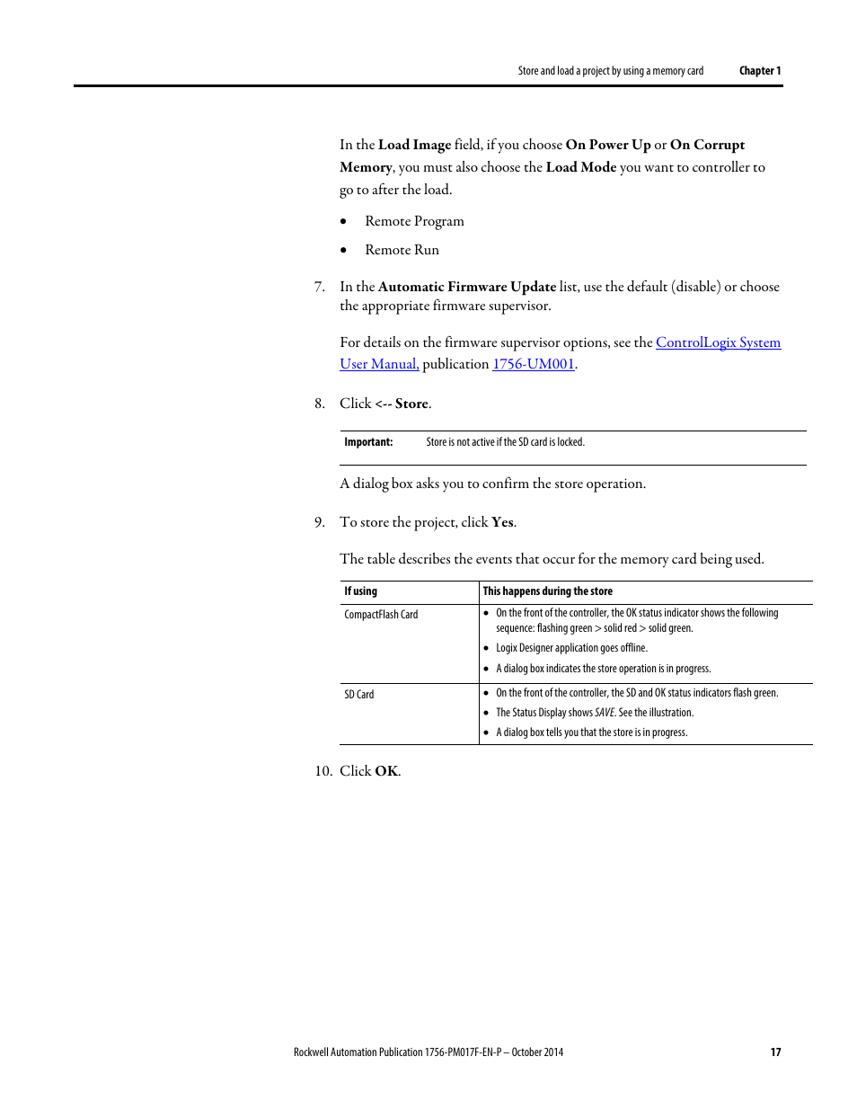 Rockwell Automation Logix5000 Controllers Nonvolatile Memory Programming Manual User Manual | Page 17 / 33