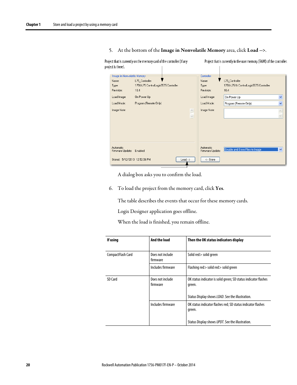 Rockwell Automation Logix5000 Controllers Nonvolatile Memory Programming Manual User Manual | Page 20 / 33