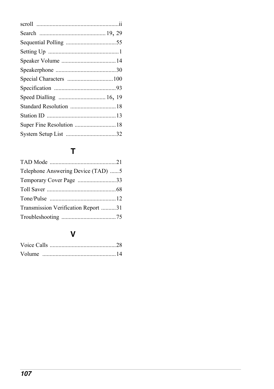 Brother FAX-1030E User Manual | Page 114 / 118