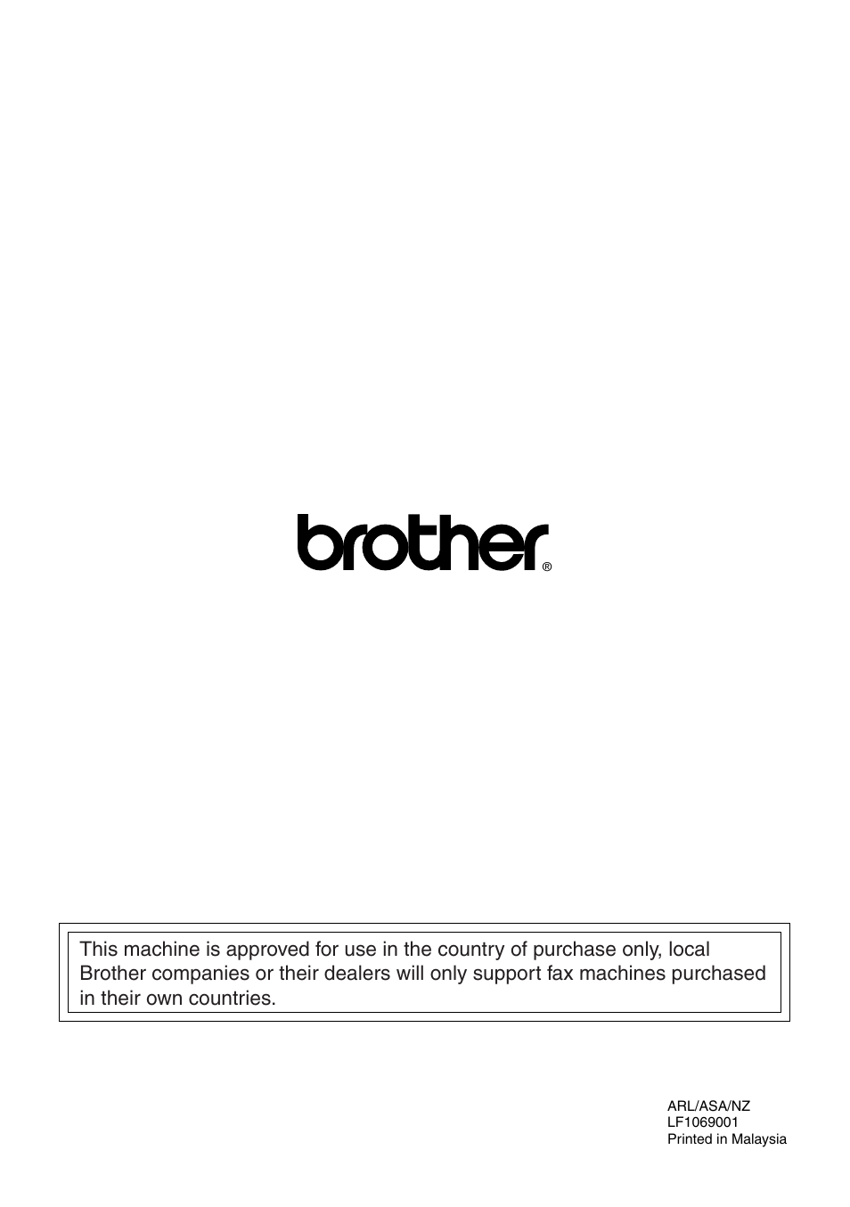 Brother FAX-1030E User Manual | Page 118 / 118