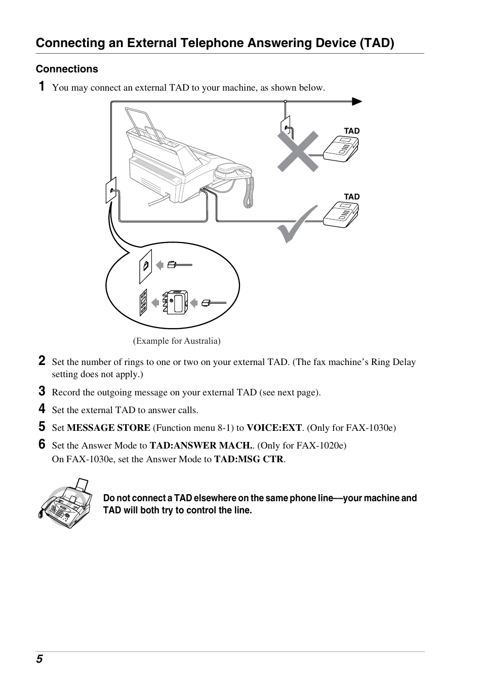 Brother FAX-1030E User Manual | Page 12 / 118