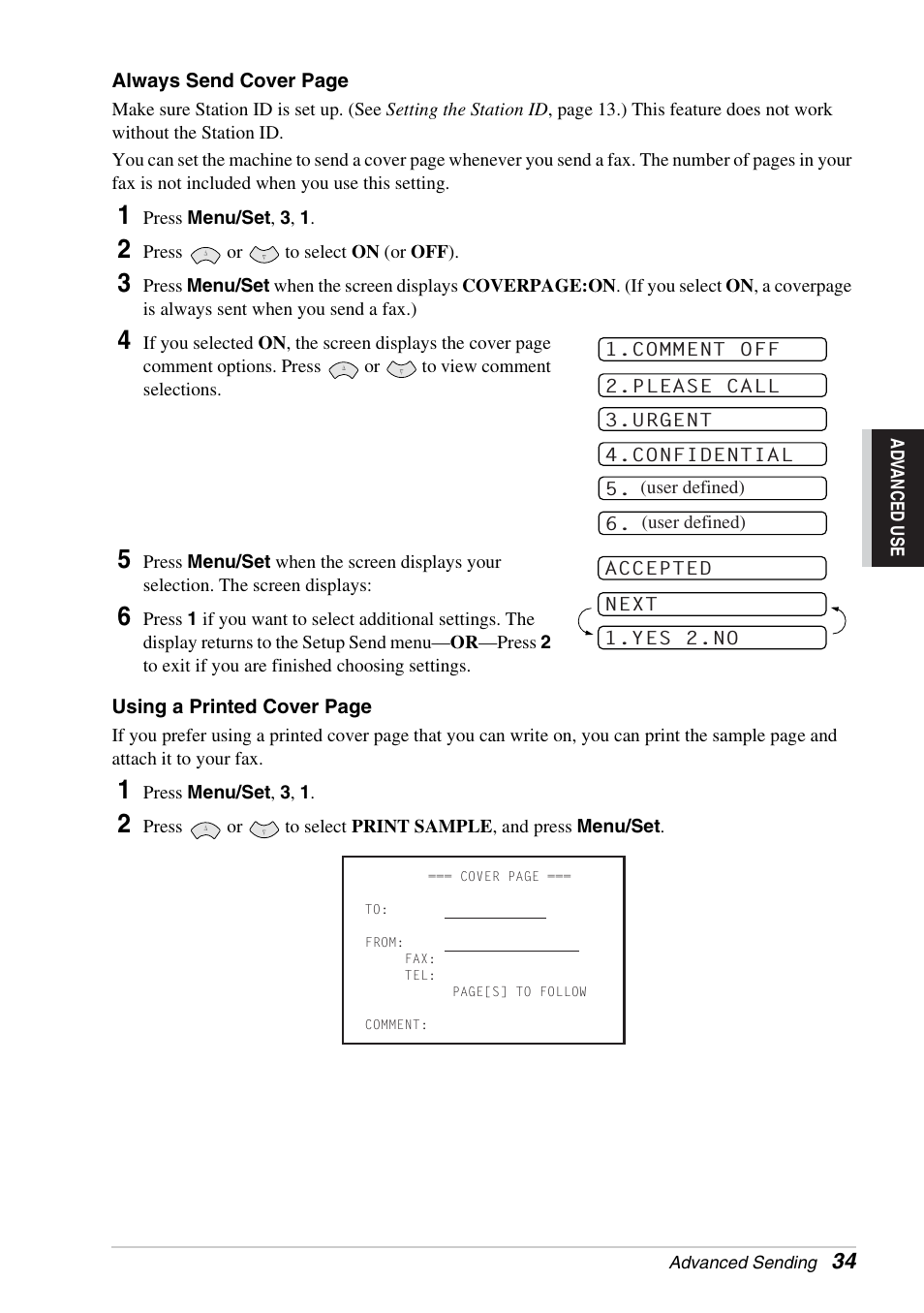 Brother FAX-1030E User Manual | Page 41 / 118