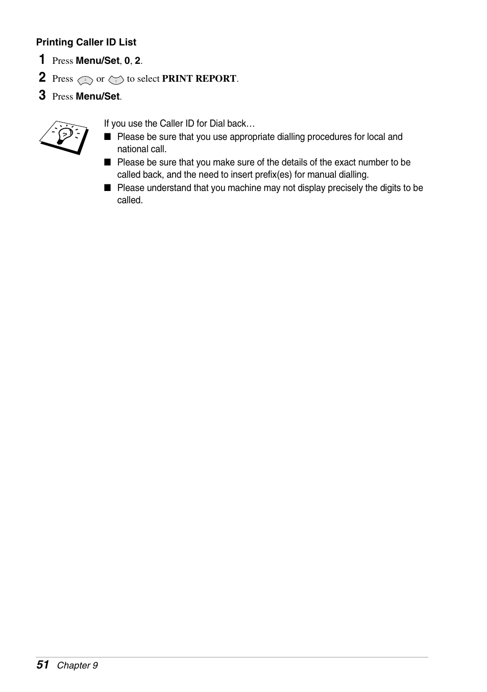 Brother FAX-1030E User Manual | Page 58 / 118