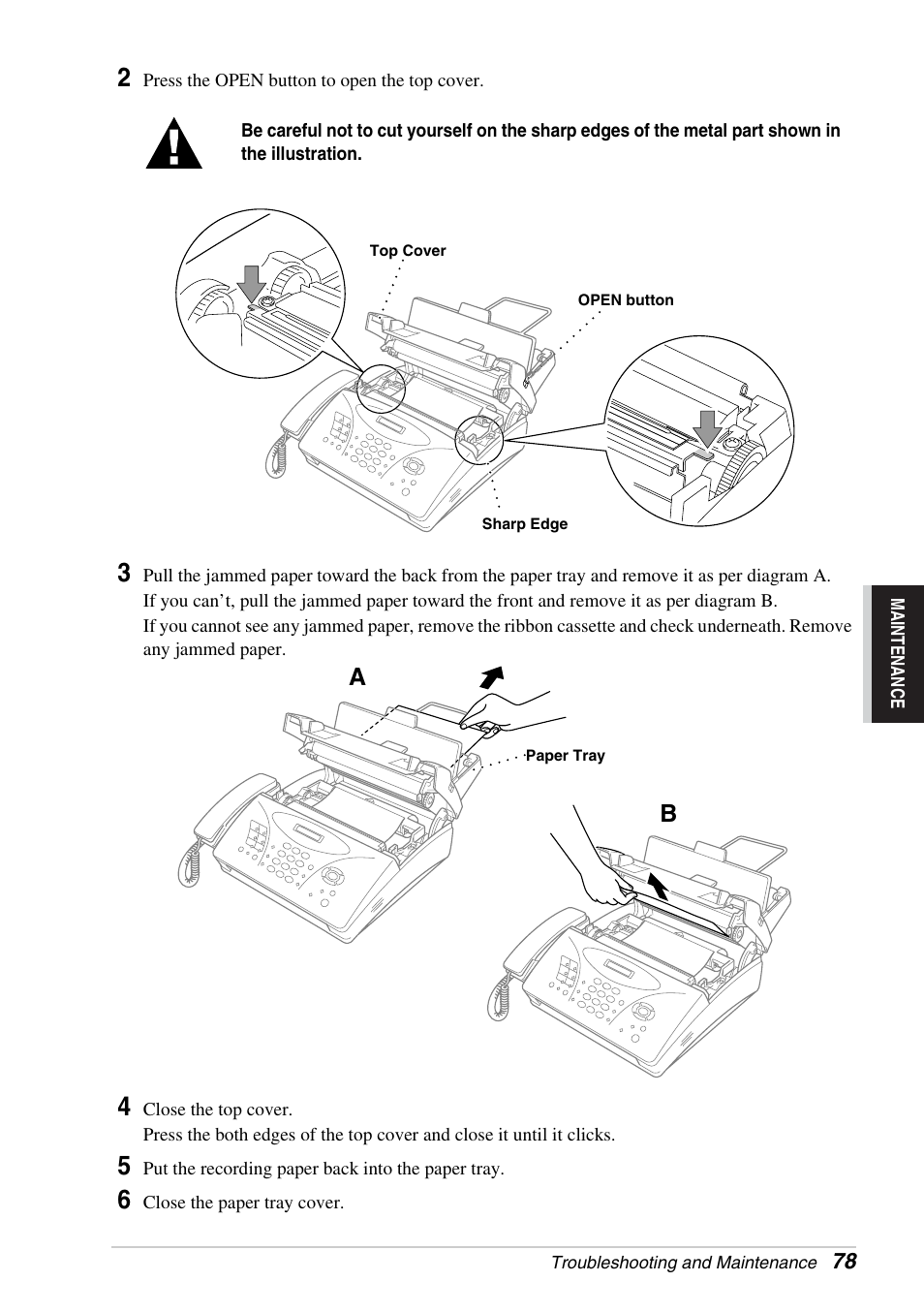 Brother FAX-1030E User Manual | Page 85 / 118