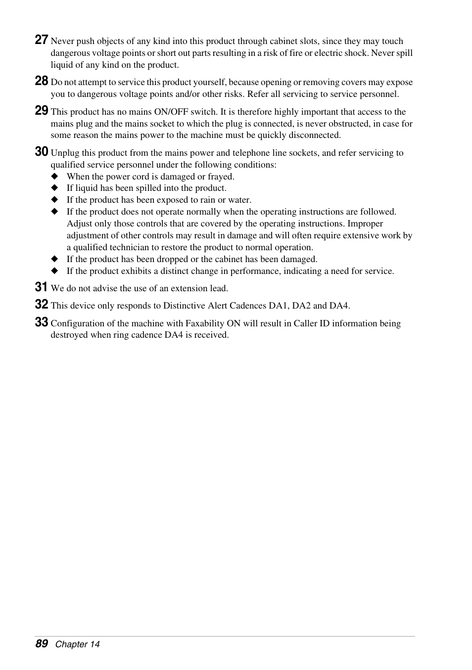 Brother FAX-1030E User Manual | Page 96 / 118