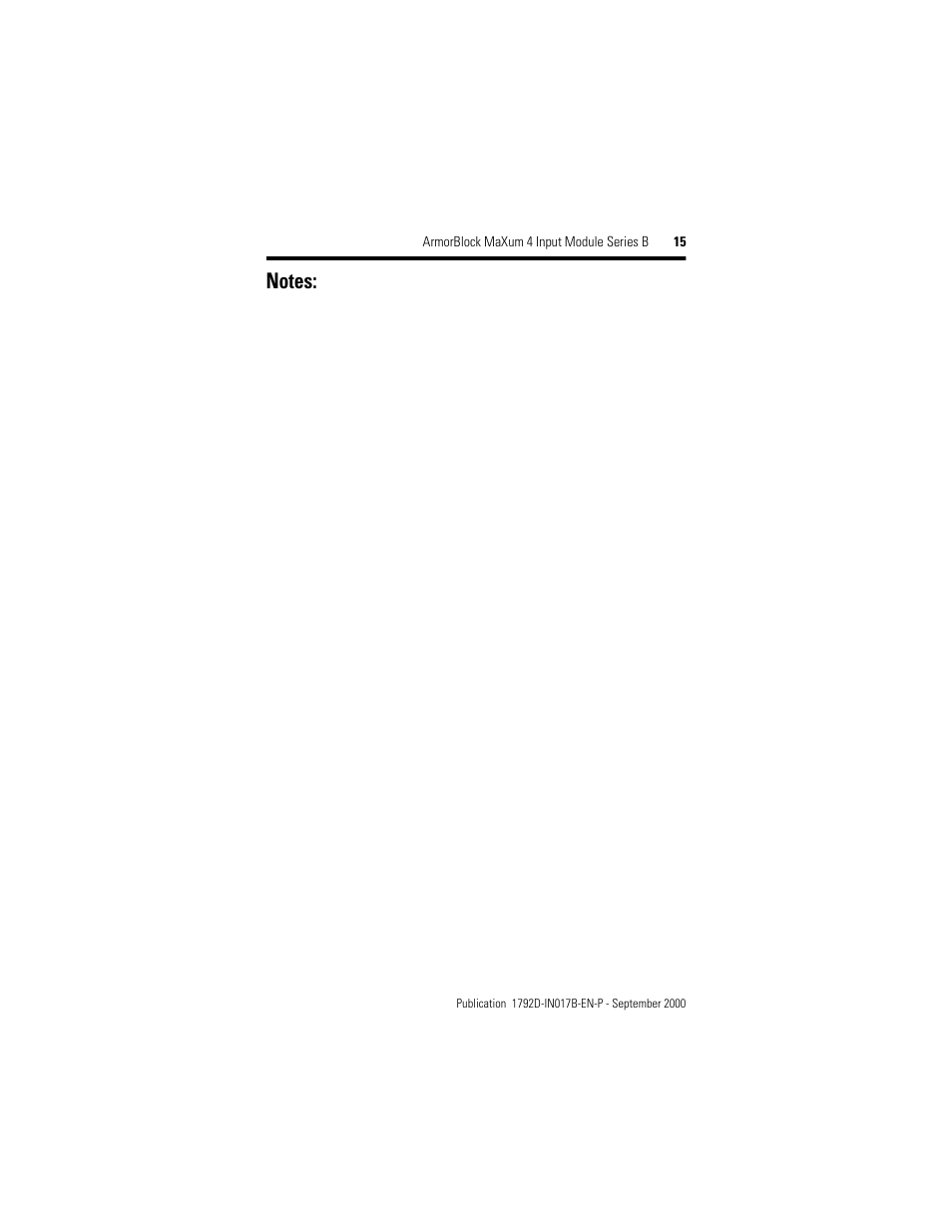 Rockwell Automation 1792D-4BVOD ArmorBlock MaXum 4 Input Module Series B User Manual | Page 15 / 16