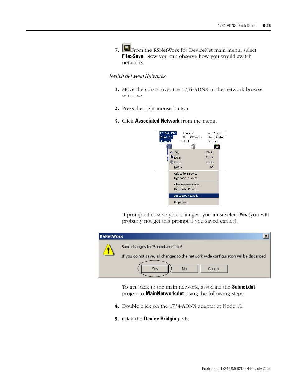 Rockwell Automation 1734-ADNX POINT I/O DeviceNet Adpater User Manual User Manual | Page 105 / 136