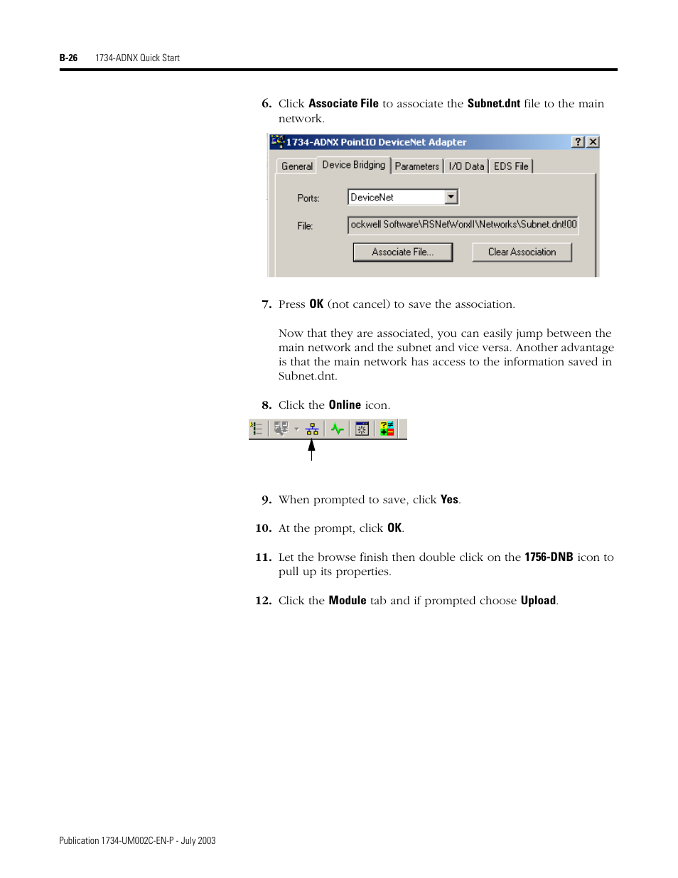 Rockwell Automation 1734-ADNX POINT I/O DeviceNet Adpater User Manual User Manual | Page 106 / 136