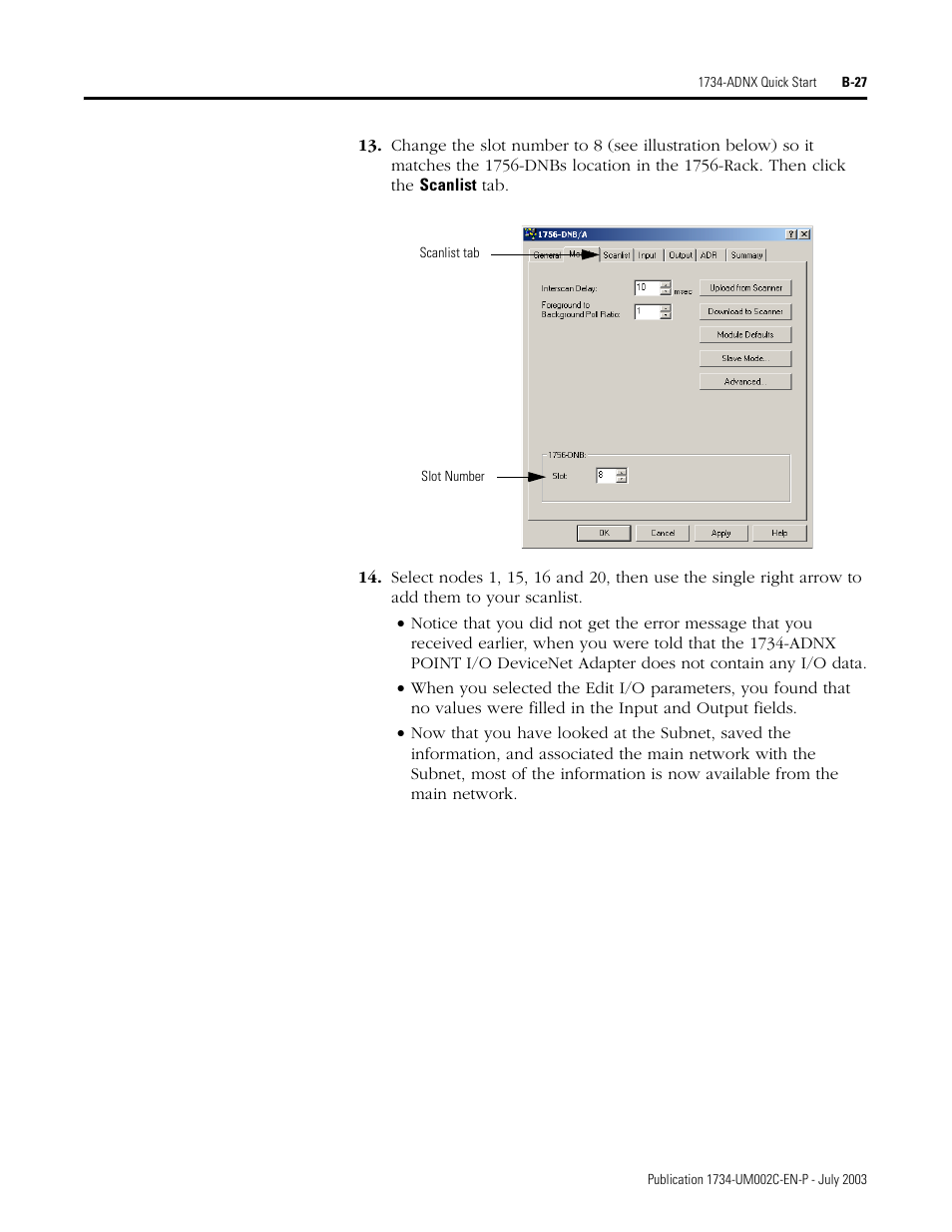 Rockwell Automation 1734-ADNX POINT I/O DeviceNet Adpater User Manual User Manual | Page 107 / 136