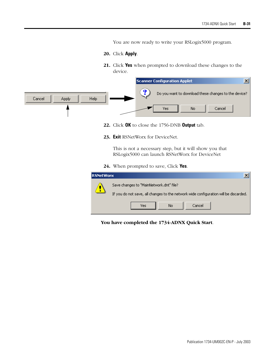 Rockwell Automation 1734-ADNX POINT I/O DeviceNet Adpater User Manual User Manual | Page 111 / 136