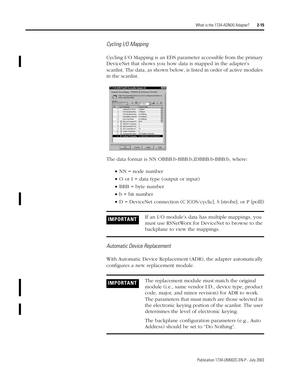 Rockwell Automation 1734-ADNX POINT I/O DeviceNet Adpater User Manual User Manual | Page 35 / 136