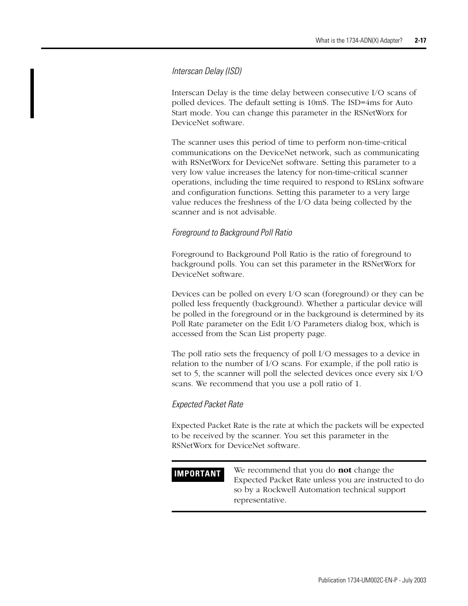 Rockwell Automation 1734-ADNX POINT I/O DeviceNet Adpater User Manual User Manual | Page 37 / 136