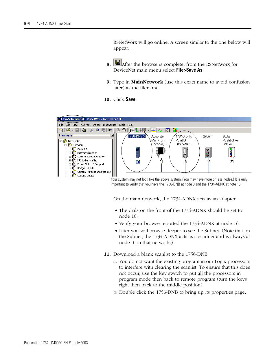 Rockwell Automation 1734-ADNX POINT I/O DeviceNet Adpater User Manual User Manual | Page 84 / 136