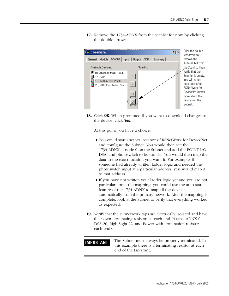 Rockwell Automation 1734-ADNX POINT I/O DeviceNet Adpater User Manual User Manual | Page 87 / 136