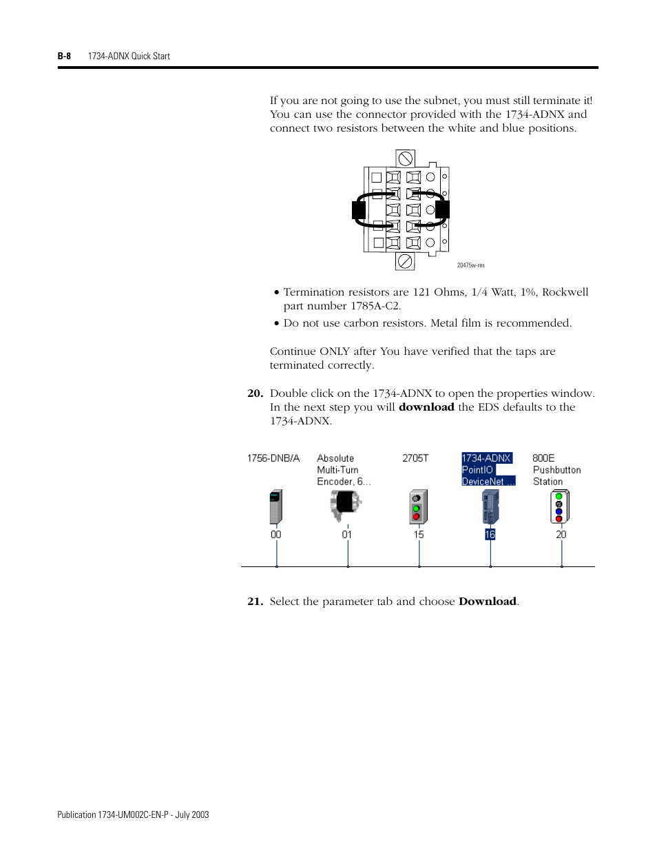 Rockwell Automation 1734-ADNX POINT I/O DeviceNet Adpater User Manual User Manual | Page 88 / 136