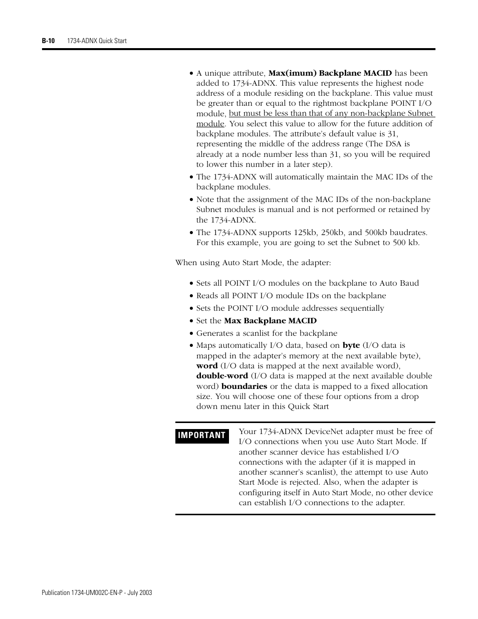 Rockwell Automation 1734-ADNX POINT I/O DeviceNet Adpater User Manual User Manual | Page 90 / 136
