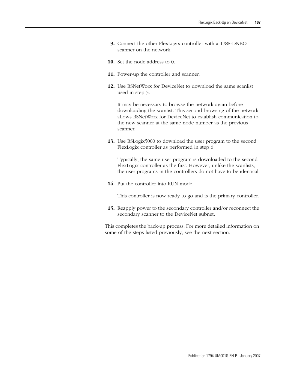 Rockwell Automation 1794-L34 FlexLogix Controller System User Manual User Manual | Page 107 / 130