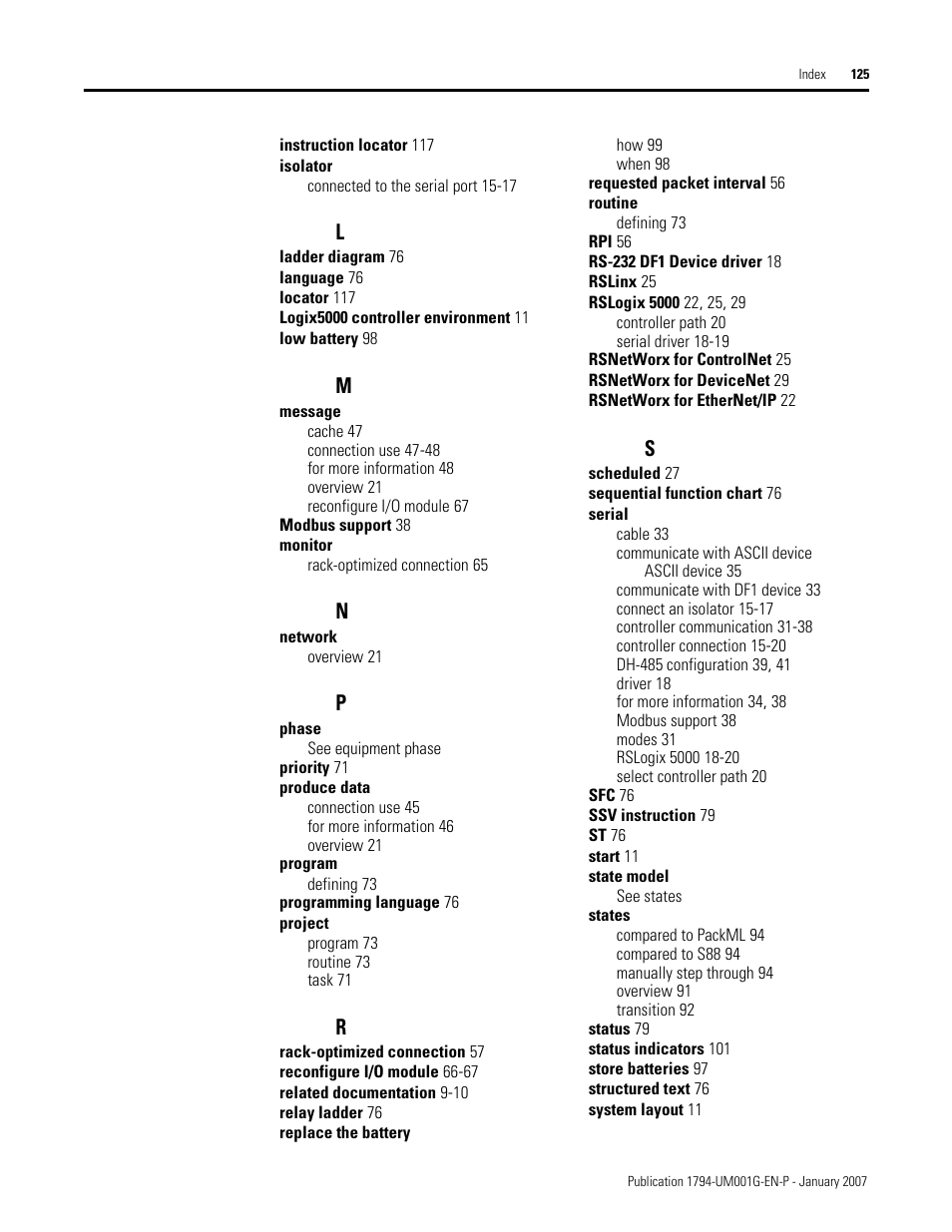 Rockwell Automation 1794-L34 FlexLogix Controller System User Manual User Manual | Page 125 / 130