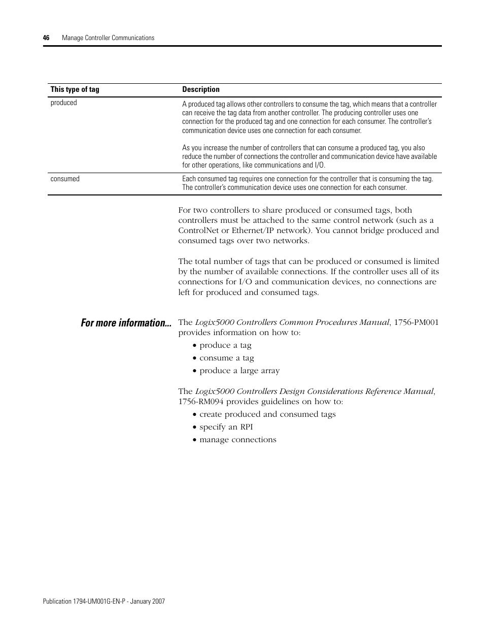 For more information | Rockwell Automation 1794-L34 FlexLogix Controller System User Manual User Manual | Page 46 / 130